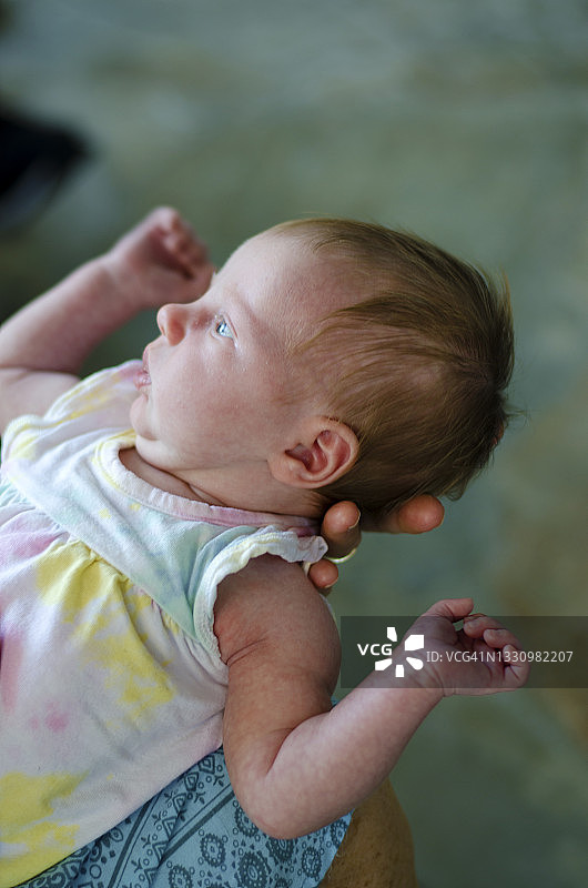 新生儿握着成人的手图片素材