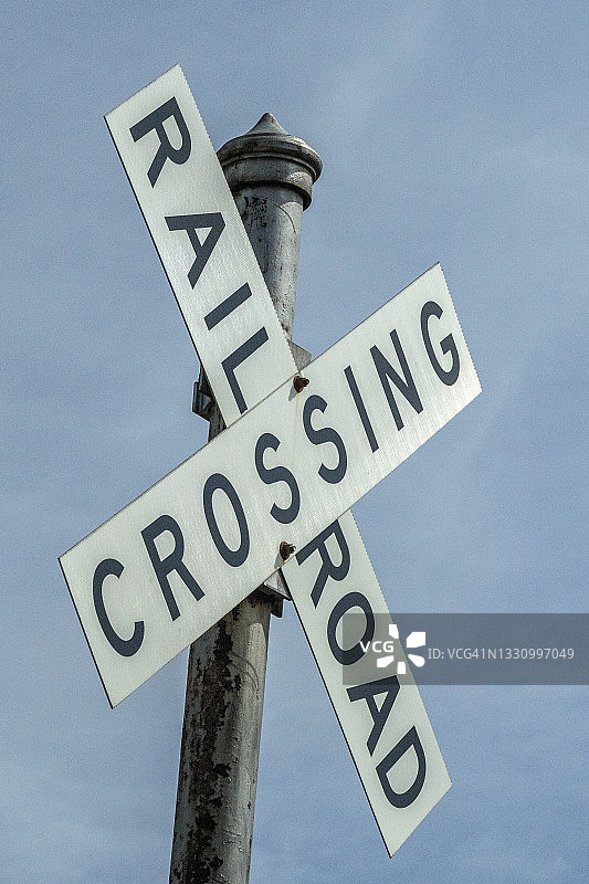 铁路交叉口标志图片素材