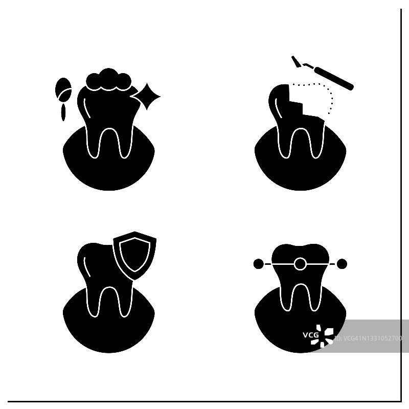 牙医图标集图片素材