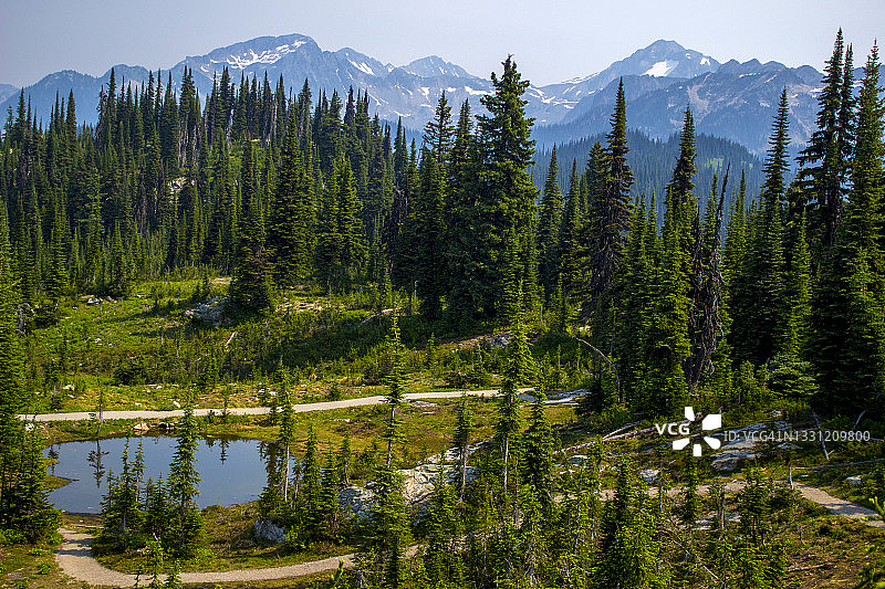 加拿大不列颠哥伦比亚省的雷夫尔斯托克山国家公园图片素材