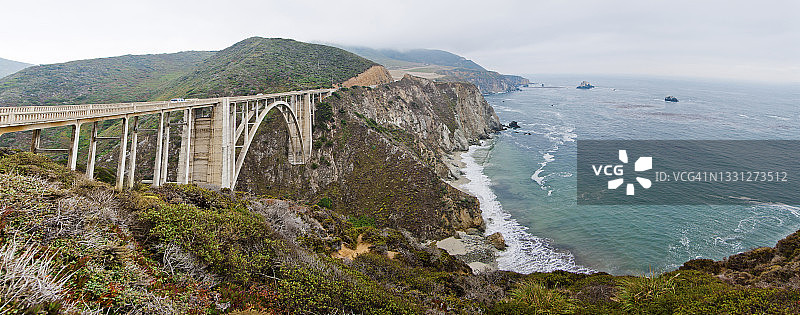 加利福尼亚州的比克斯比大桥风光图片素材