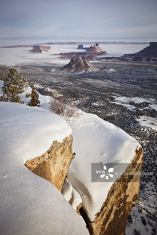 冬季沙漠风光图片素材