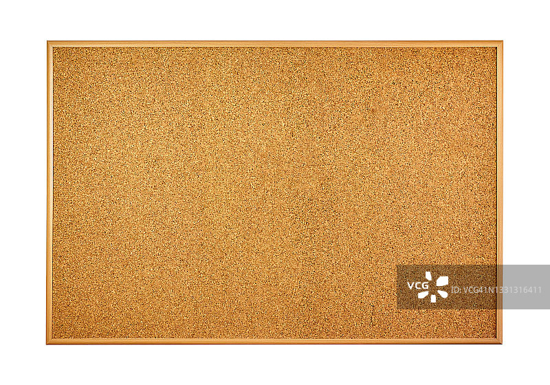 白色背景上的软木板图片素材