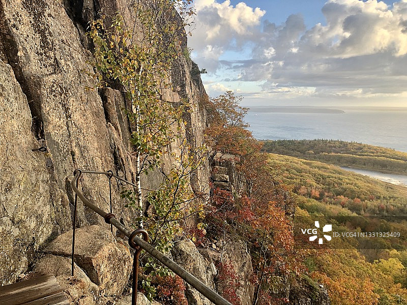 阿卡迪亚国家公园-悬崖小径图片素材