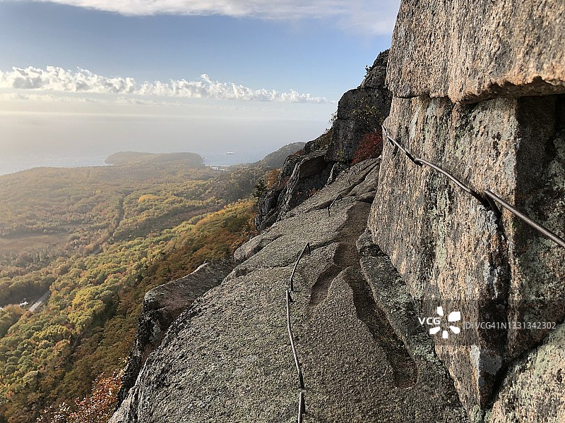 阿卡迪亚国家公园-悬崖小径图片素材