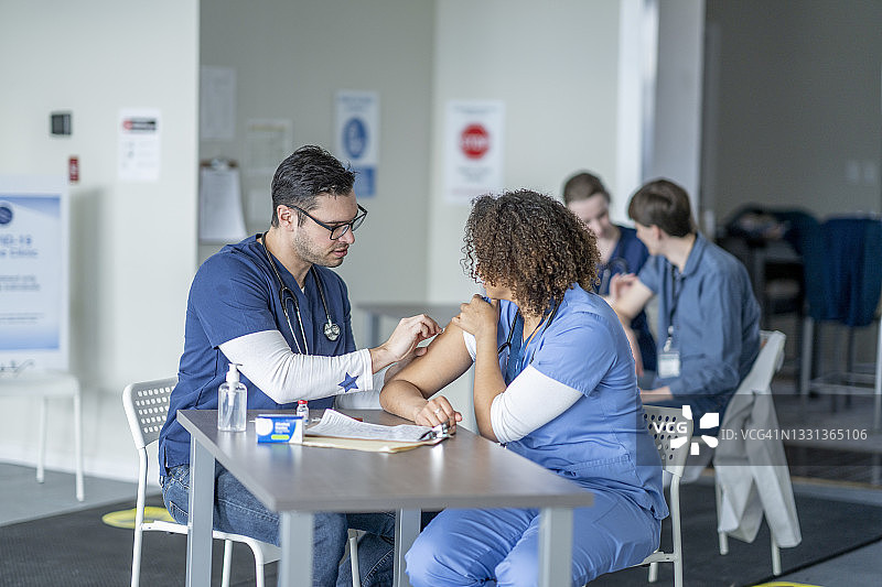 疫苗接种诊所图片素材