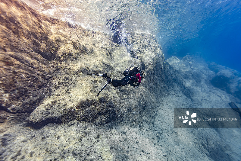 克罗斯港国家公园的海景和潜水图片素材