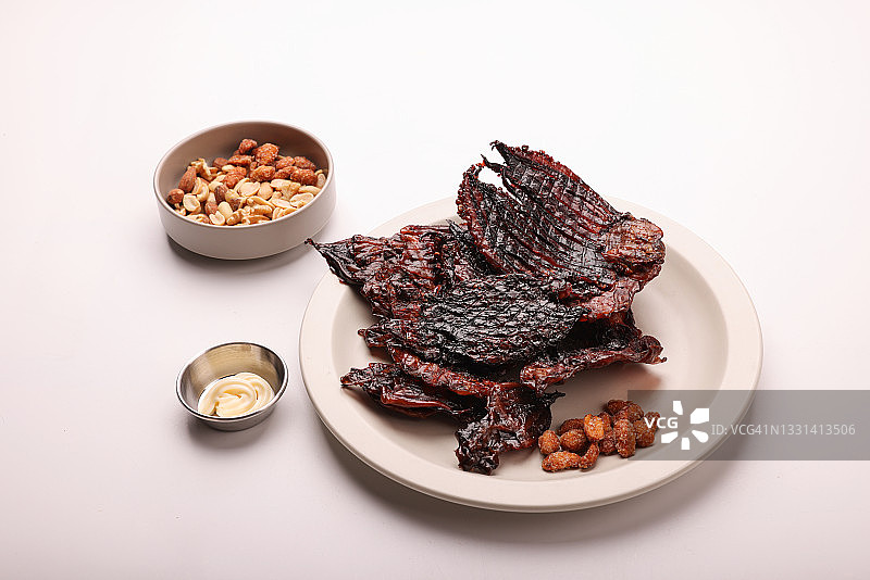 烤鱿鱼图片素材