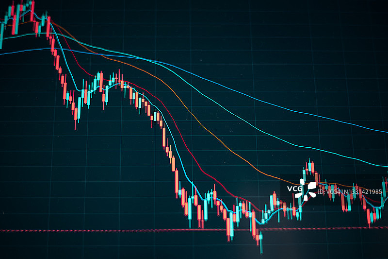 金融背景下的股票交易所图表图片素材