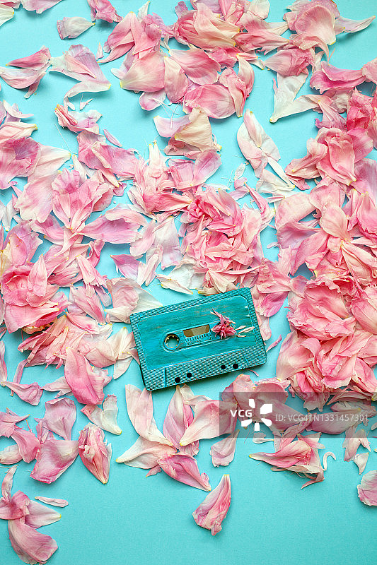 绿松石色磁带图片素材