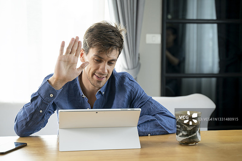 商务视频会议图片素材