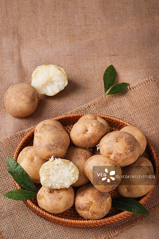 韩国宝城的新鲜土豆图片素材