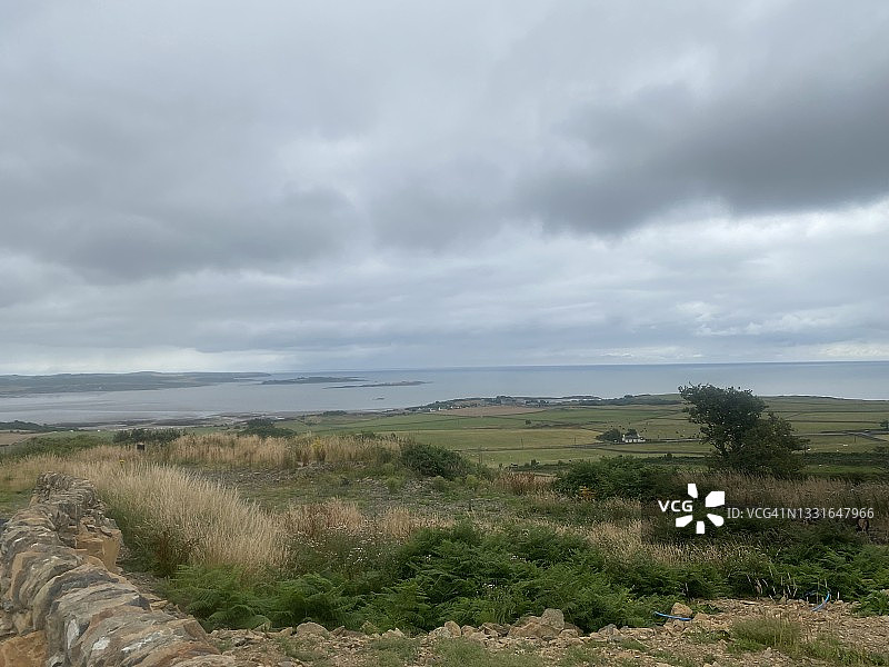 邓弗里斯加洛韦拉根眺望索尔韦海岸图片素材