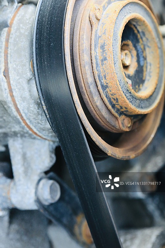 皮带轮特写图片素材