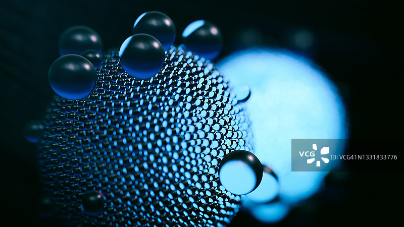 抽象分子结构图片素材