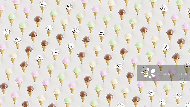 冰淇淋甜筒图案背景图片素材