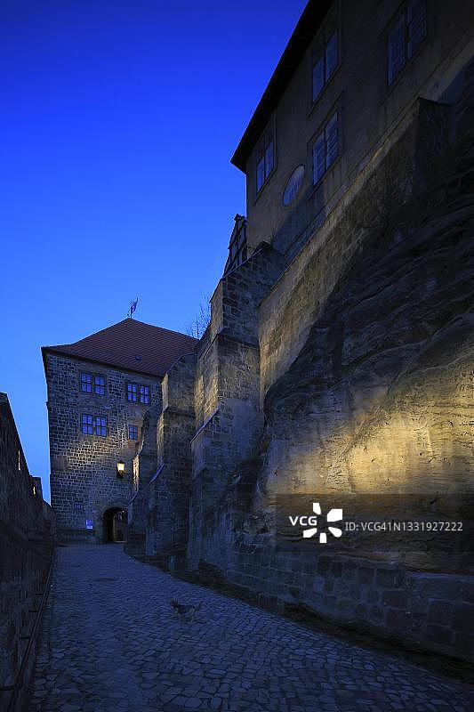 奎德林堡的Schlossberg，哈茨山脉，萨克森-安哈尔特州，德国图片素材