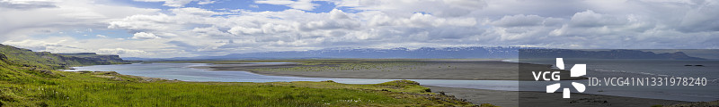 冰岛Austurland Fljotsdalsherad,Herdsfloi湾,斯塔帕维克湾徒步景观图片素材