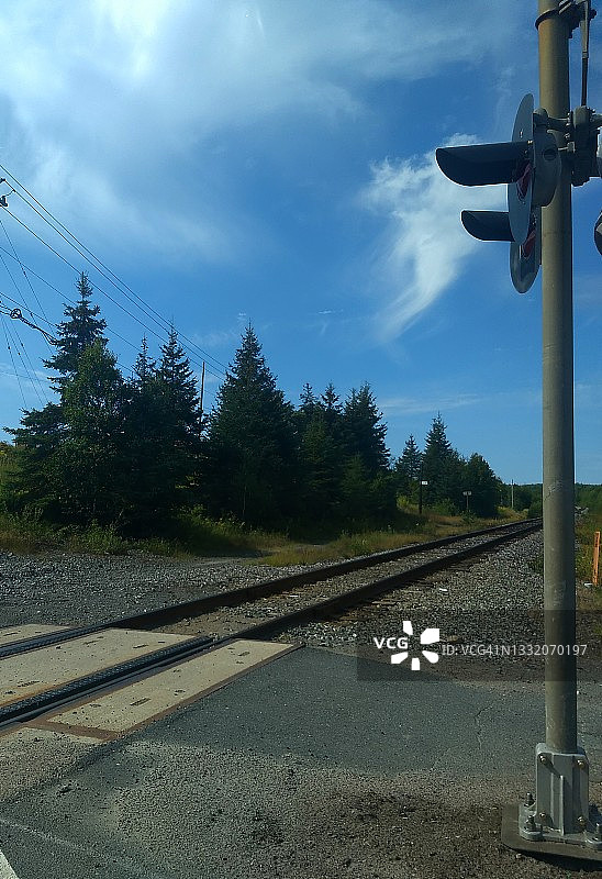 加拿大北部安大略铁路线图片素材