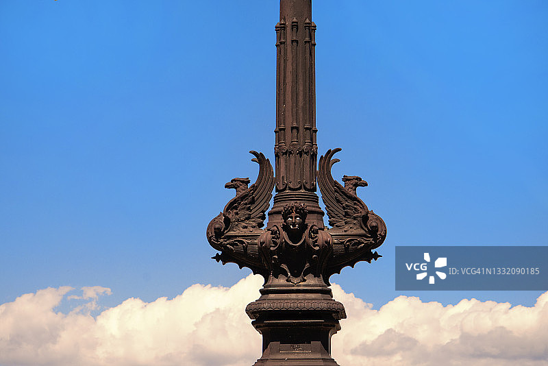 瑞士日内瓦的灯柱装饰图片素材