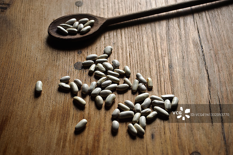 干燥的白芸豆图片素材