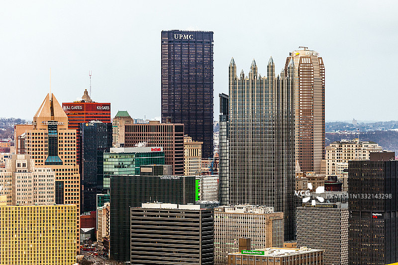 美国匹兹堡城市天际线图片素材
