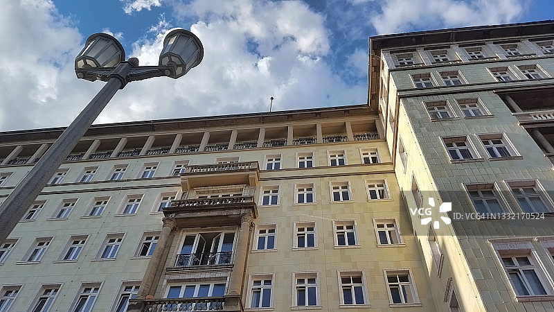 德国柏林卡尔·马克思大街住宅建筑外立面图片素材