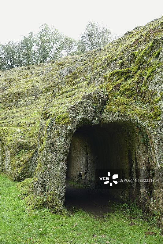 意大利拉齐奥大区苏特里石灰华罗马圆形剧场图片素材