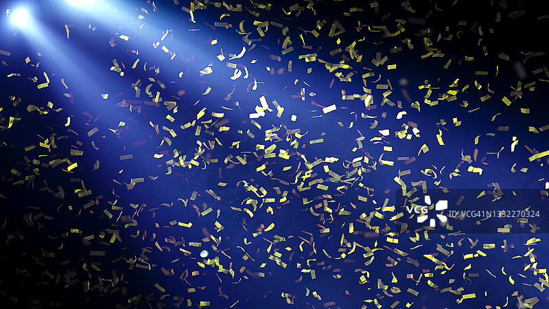 彩色灯光与丝带装饰的演唱会舞台背景图图片素材