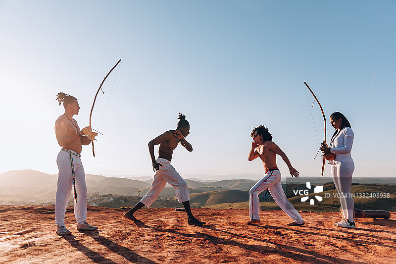 卡波耶拉训练图片素材