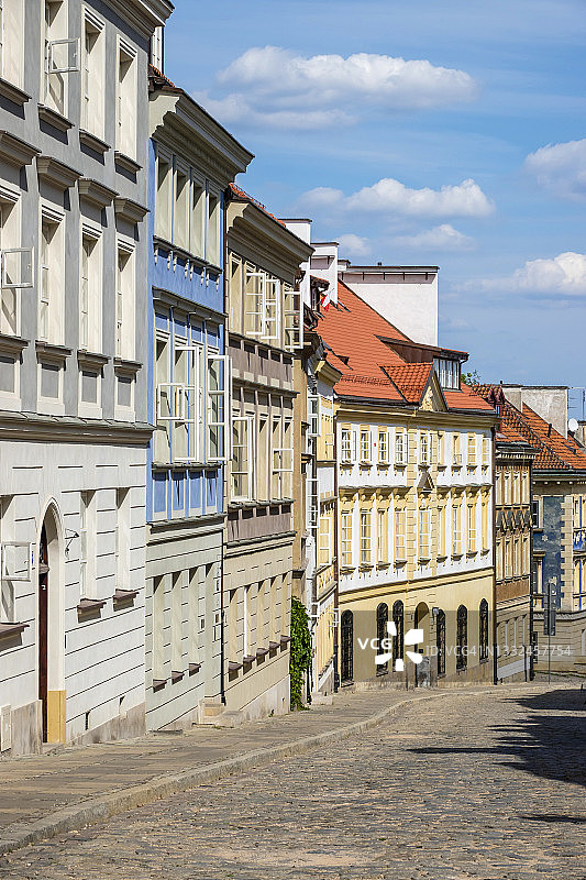 波兰华沙老城历史建筑图片素材