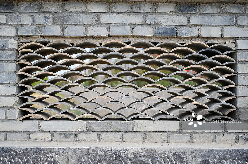 空心砖窗户图片素材