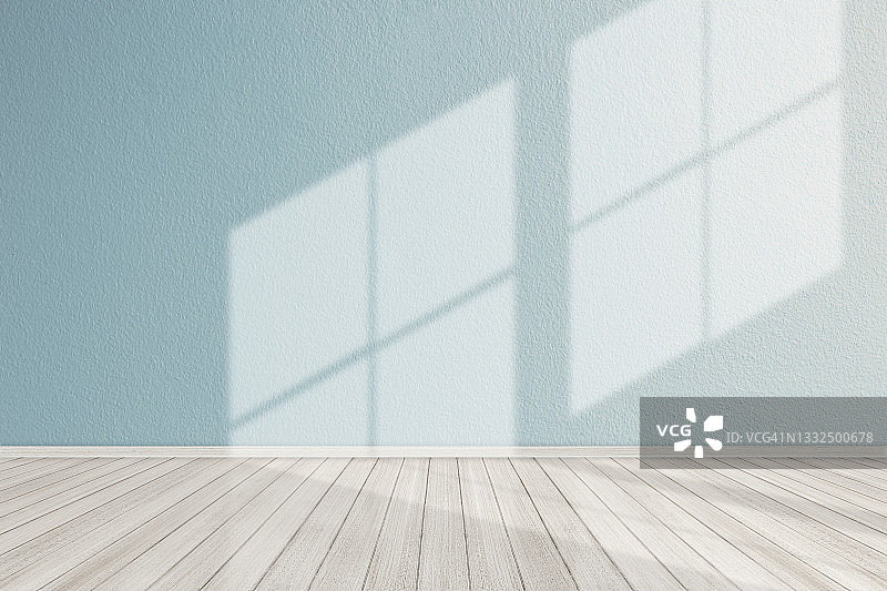 蓝色混凝土墙现代空房间背景广告图片图片素材
