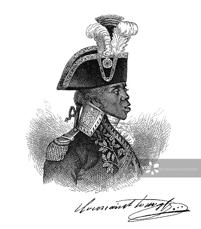 海地将军杜桑·卢维杜尔肖像图片素材