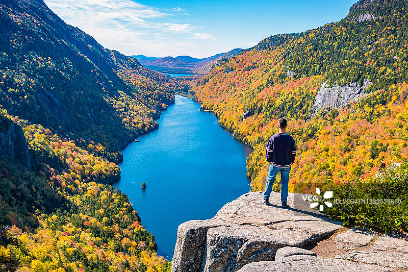 美国阿迪朗达克山脉秋景图片素材