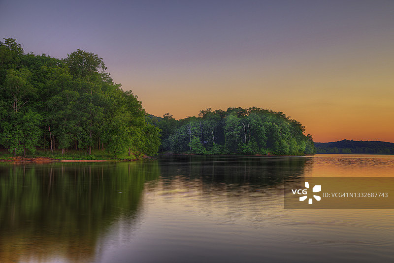 能源湖岸线图片素材