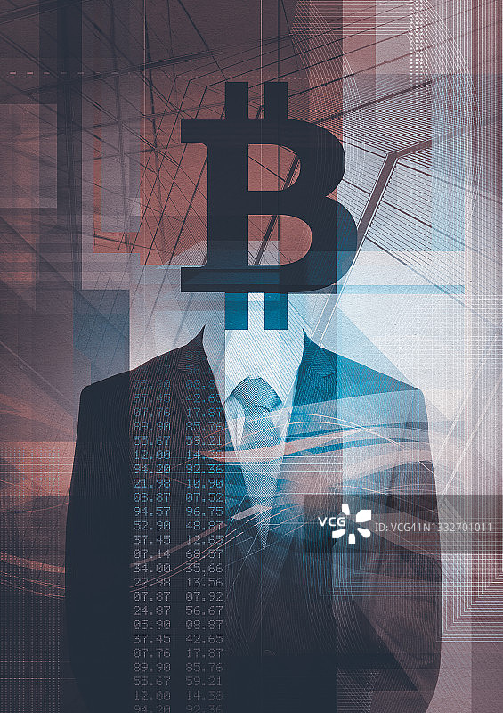 比特币股票经纪人图片素材