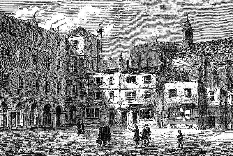 内殿一角图片素材