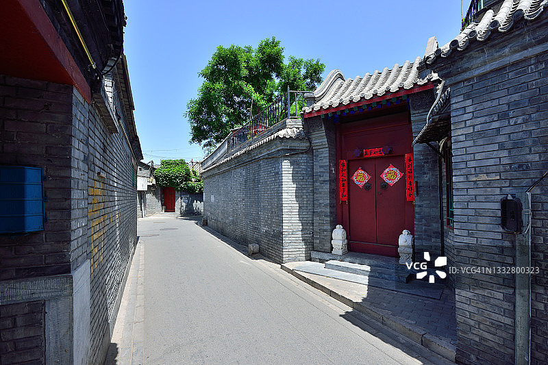 中国北京胡同图片素材