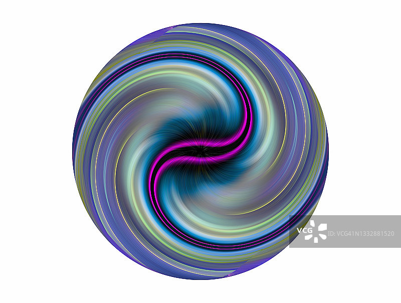 白色背景上带有彩色灯光的球体形状几何图形图片素材