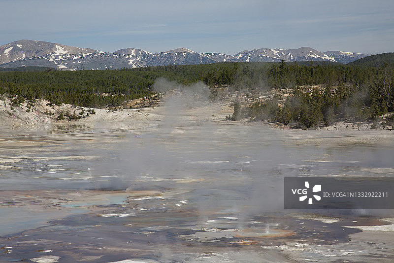黄石国家公园诺里斯间歇泉盆地图片素材