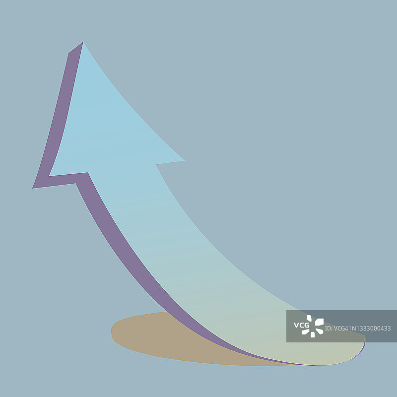 箭头形状的商业营销策略成功概念图片素材