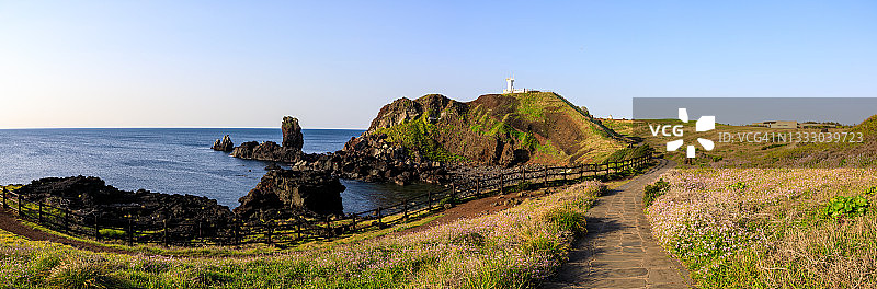 韩国济州岛涉地岬风光图片素材