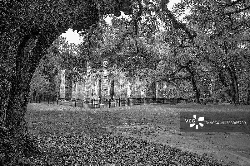 谢尔顿教堂遗址图片素材