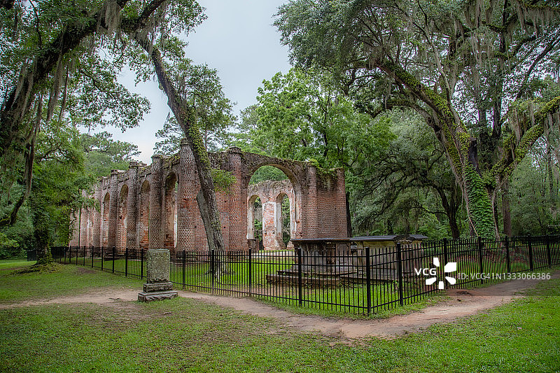 谢尔顿教堂遗址图片素材