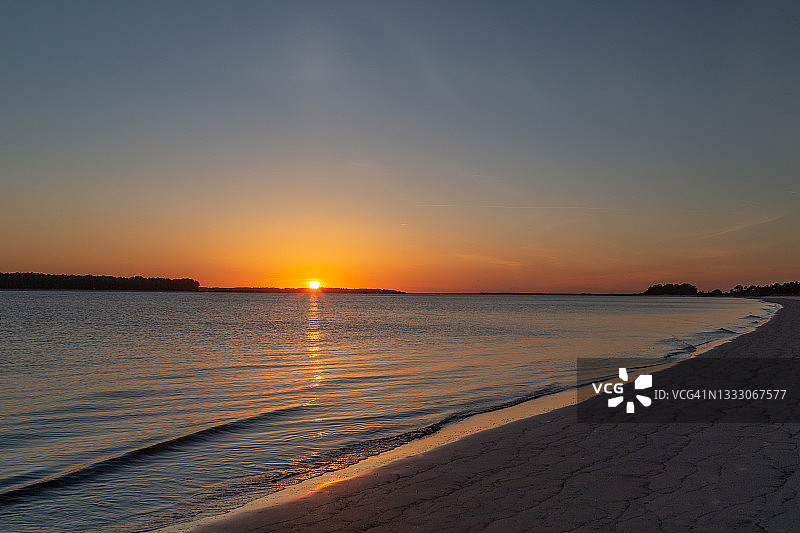 海岸日落2图片素材