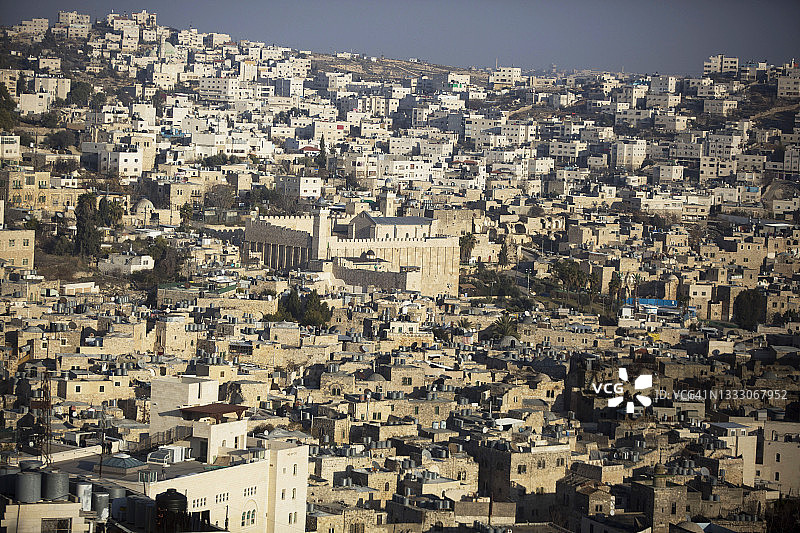 约旦河西岸城市希布伦图片素材