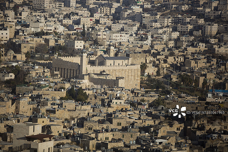 约旦河西岸城市希布伦图片素材