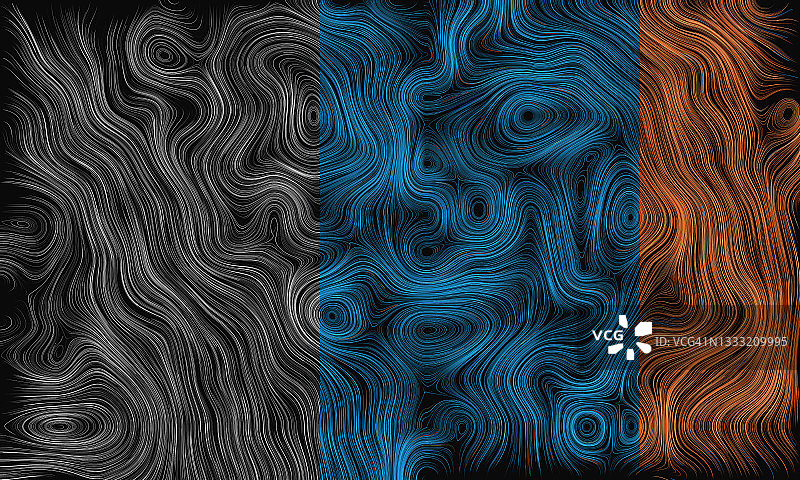 抽象三色图案图片素材