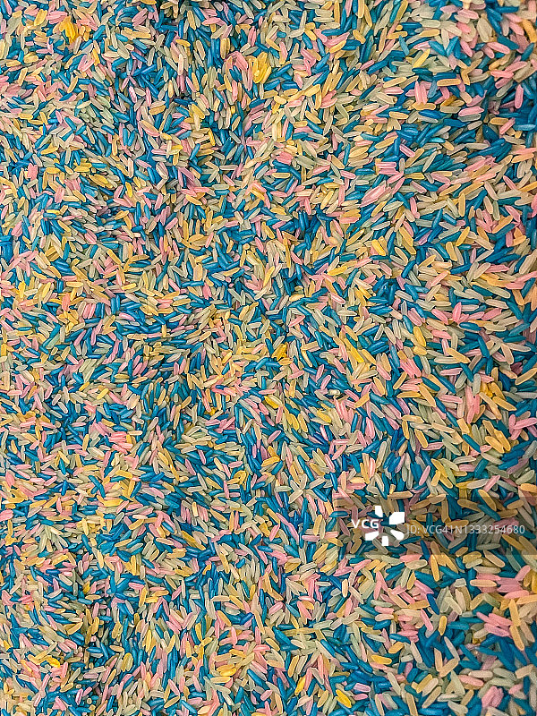 多种彩色米粒混合图片素材